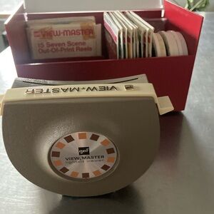 gaf | View Master lighted viewer with assortment of reels.